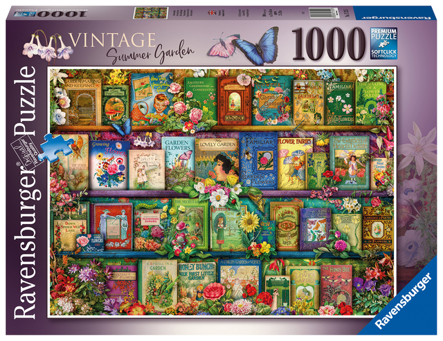 Puzzel Ravensburger Vintage tuinboeken 1000 stukjes