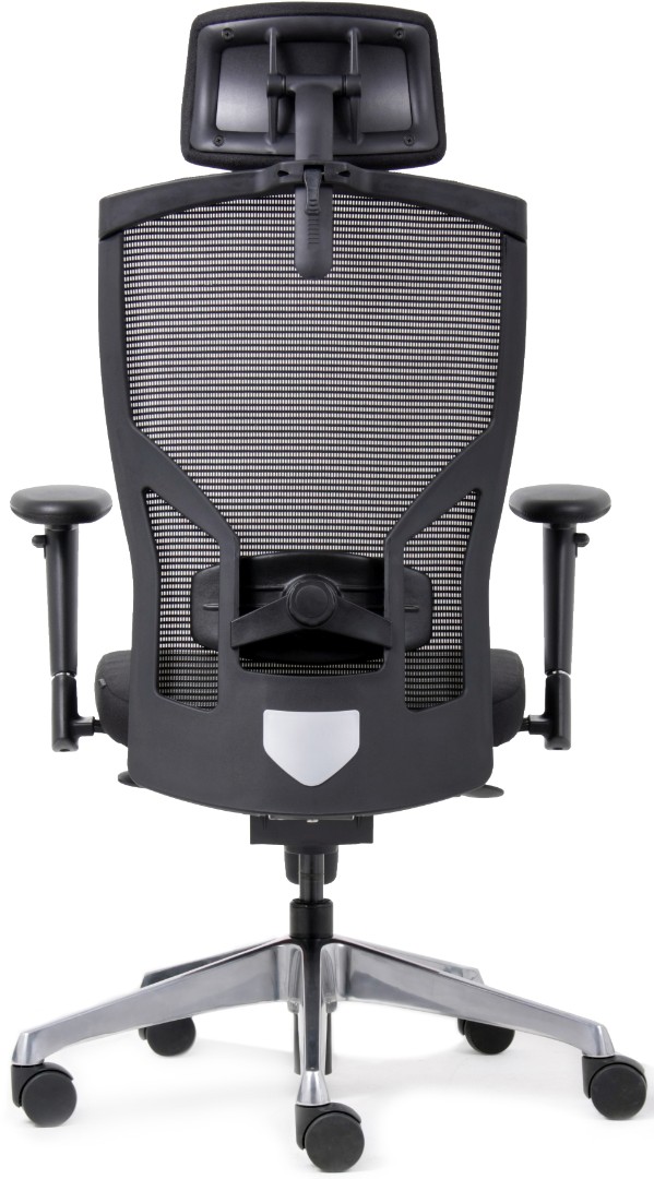 Euroseats La Vella bureaustoel met hoofdsteun zwart