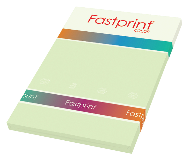 Kopieerpapier Fastprint A4 160gr lichtgroen 50vel