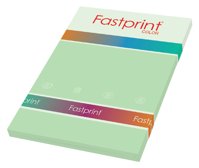 Kopieerpapier Fastprint A4 160gr appelgroen 50vel