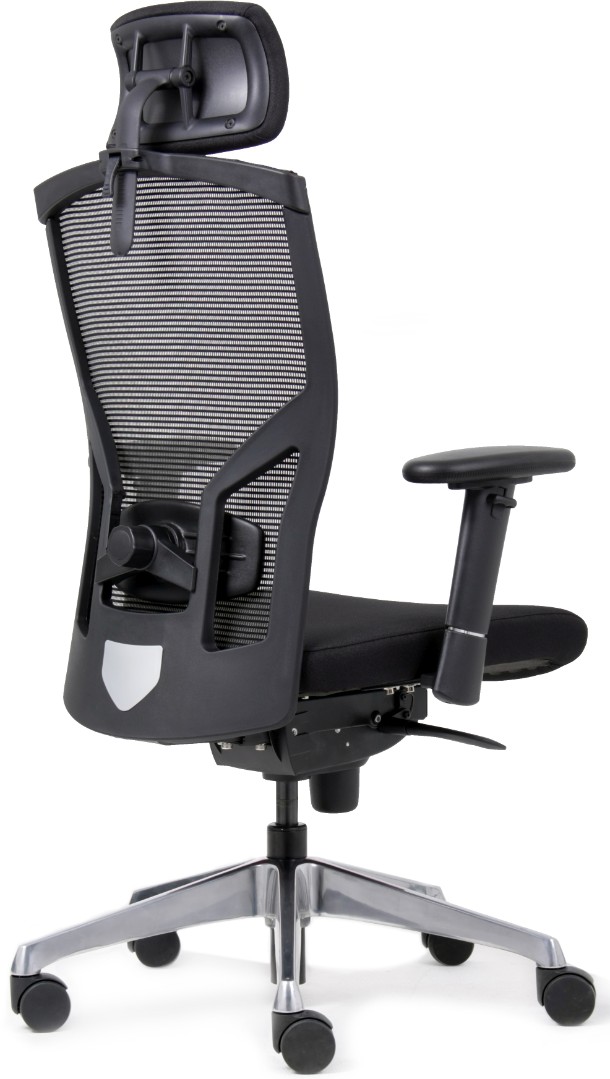 Euroseats La Vella bureaustoel met hoofdsteun zwart