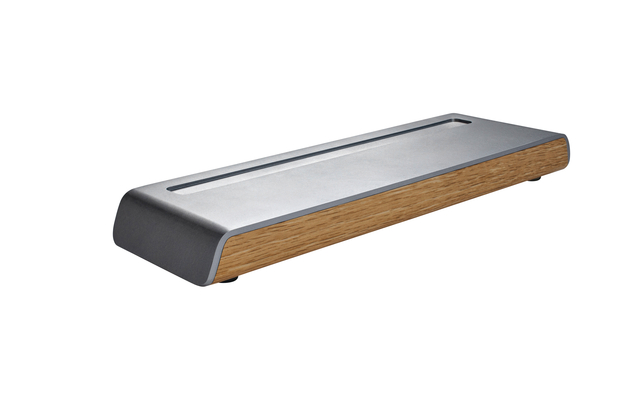 Pennenbak Sigel Smartstyle 24x7.5x2.25cm zilvergrijs/hout
