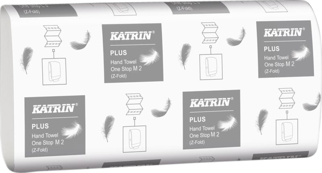 Handdoek Katrin 345379 Easy Flush Plus one stop 2laags 20x25cm